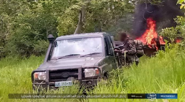 truck with insurgents on it 